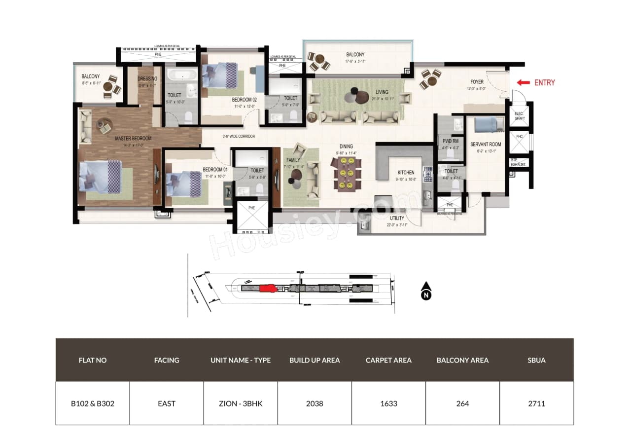 Unit plan - 1633 sq.ft.