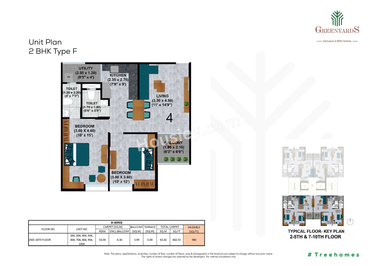 Unit plan - 683 sq.ft.
