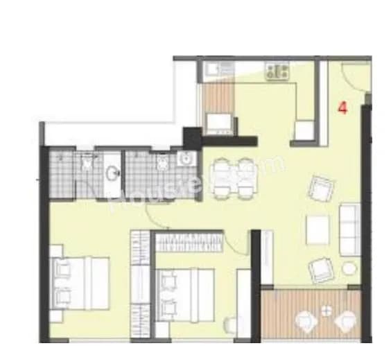 Unit plan - 790 sq.ft.