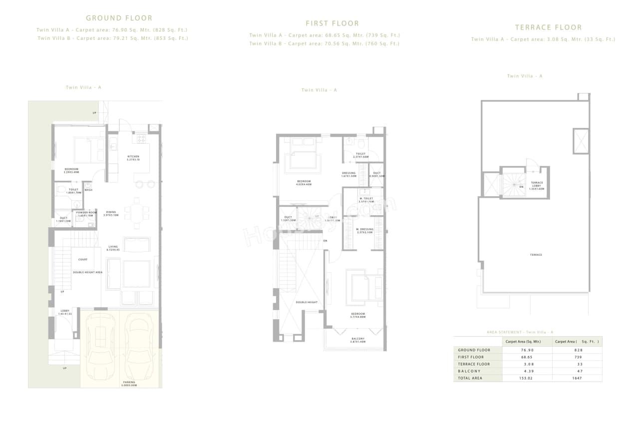 Unit plan - 1647 sq.ft.