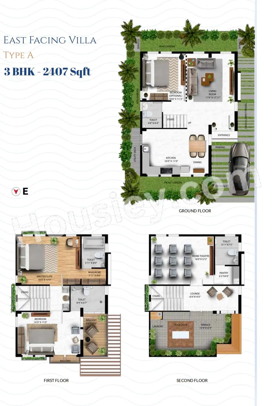Unit plan - 2045 sq.ft.