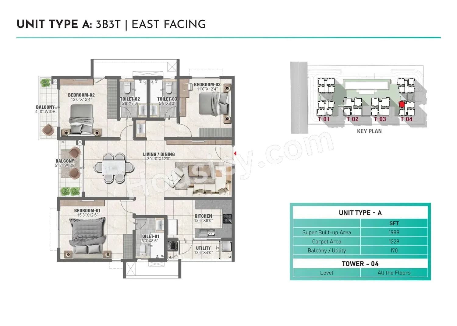 Unit plan - 1391 sq.ft.