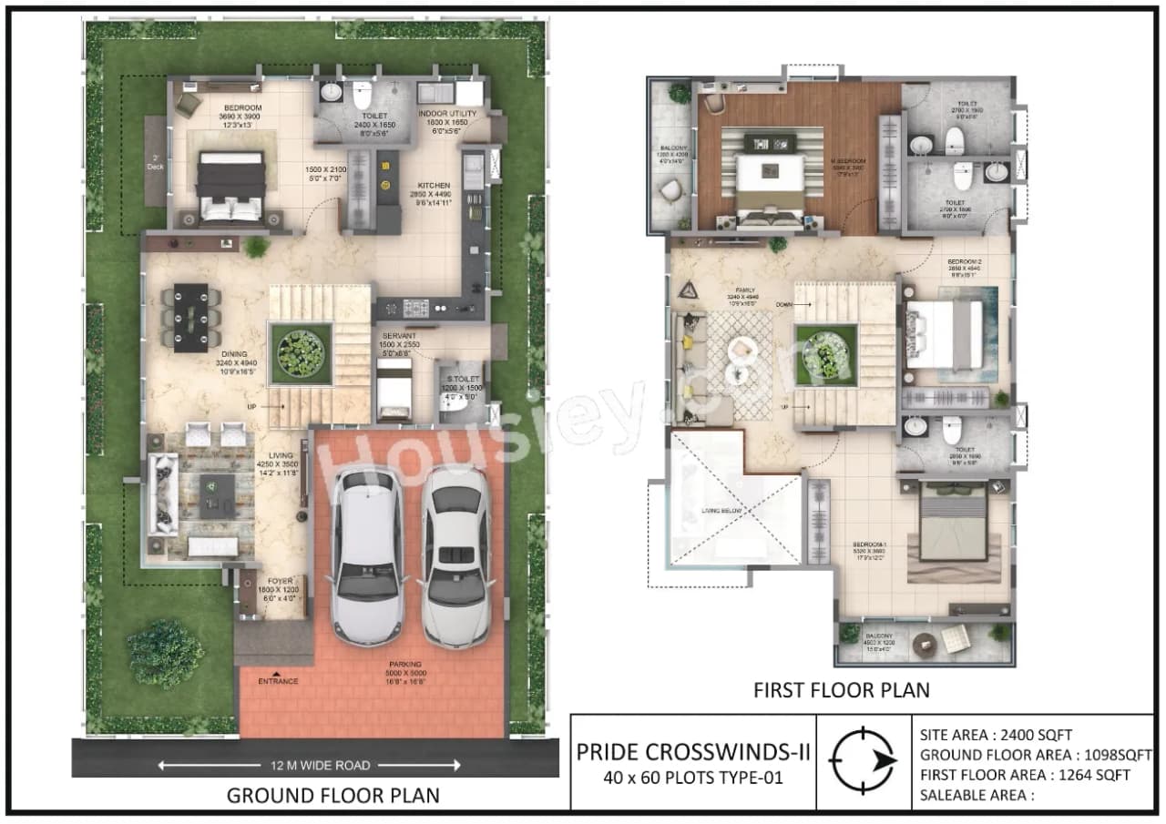 Unit plan - 2400 sq.ft.