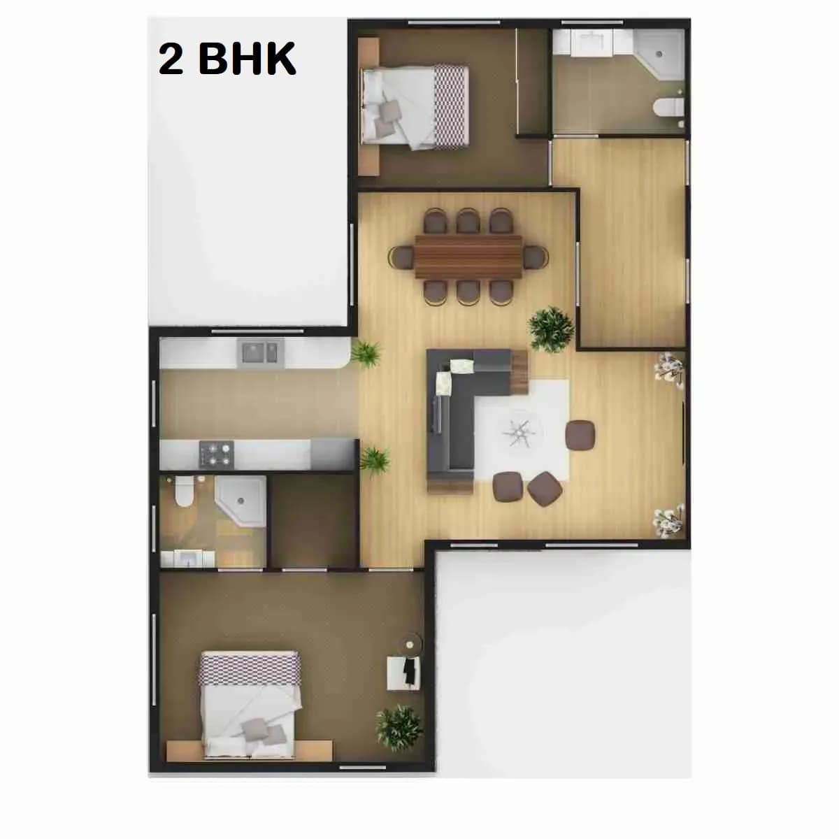 Unit plan - 643 sq.ft.