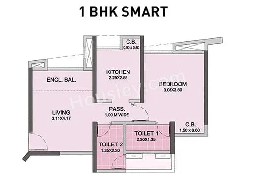 Unit plan - 310 sq.ft.