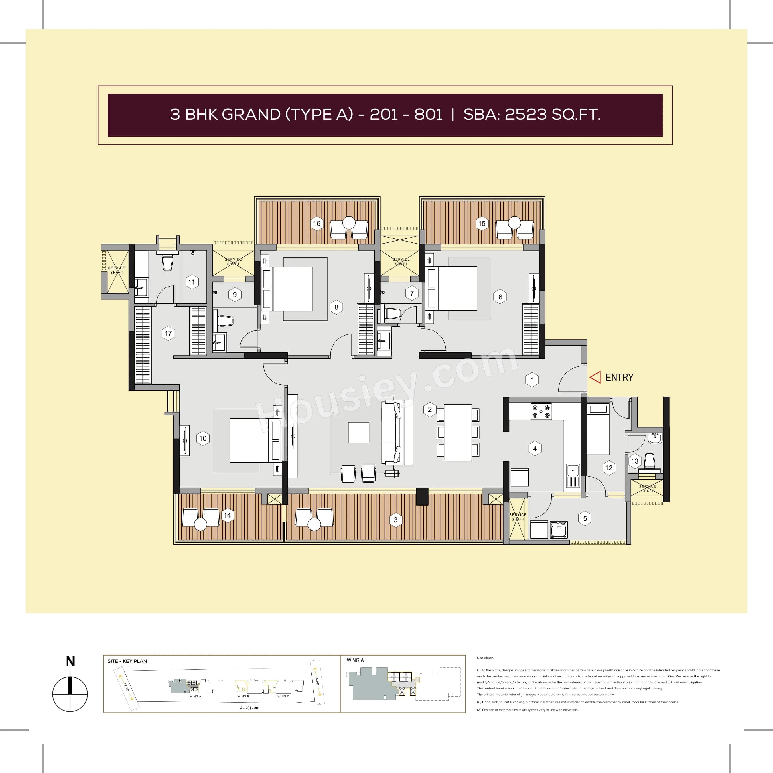 Unit plan - 1291 sq.ft.