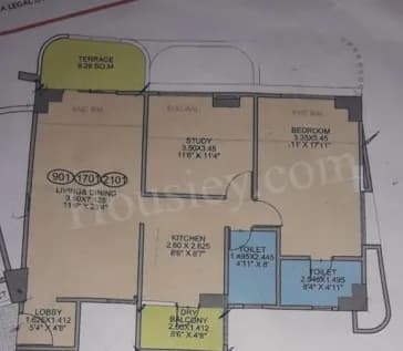 Unit plan - 960 sq.ft.
