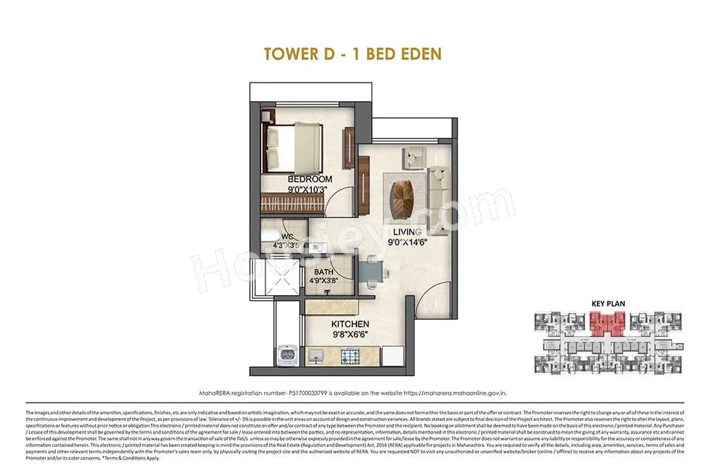 Unit plan - 355 sq.ft.