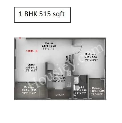 Unit plan - 551 sq.ft.
