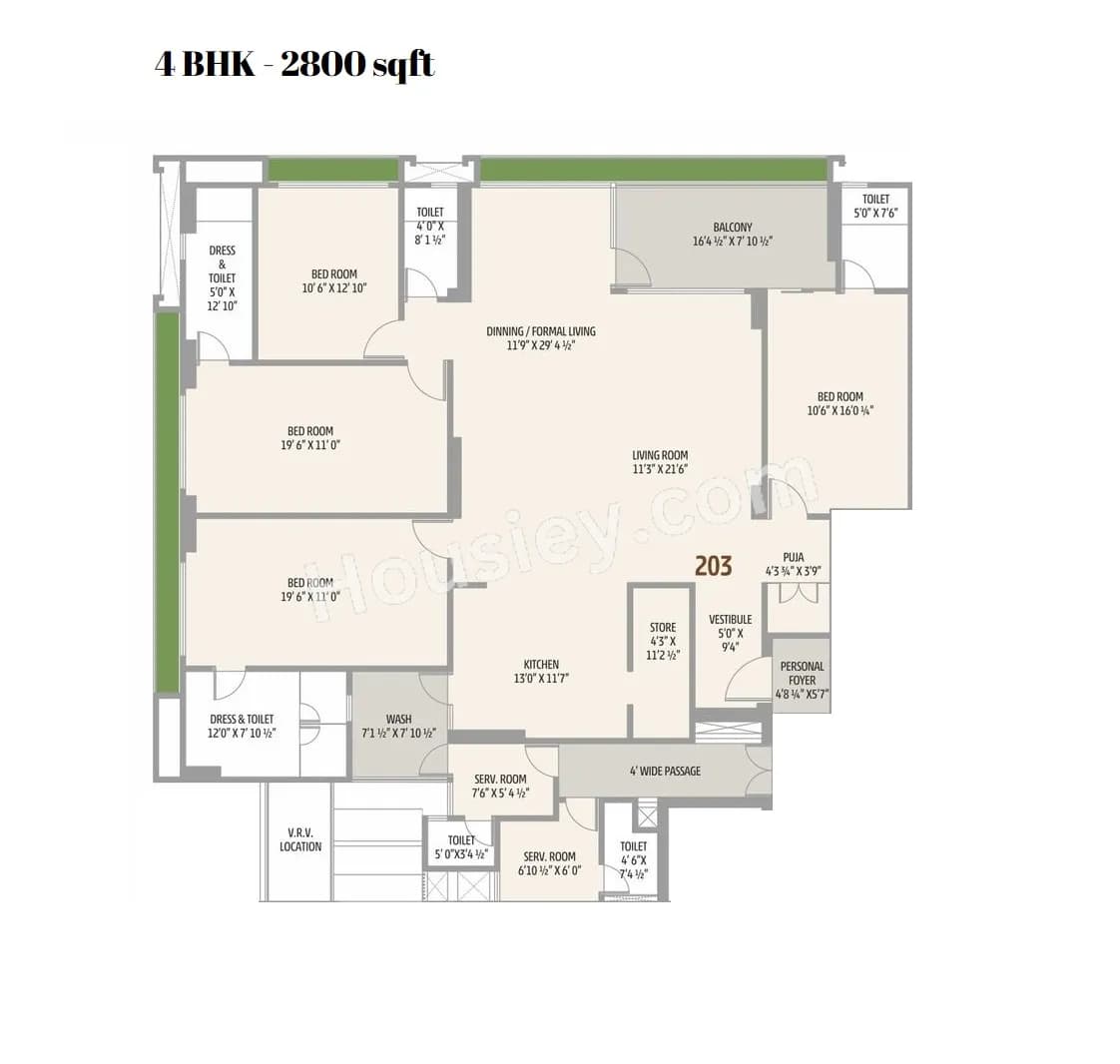 Unit plan - 1540 sq.ft.