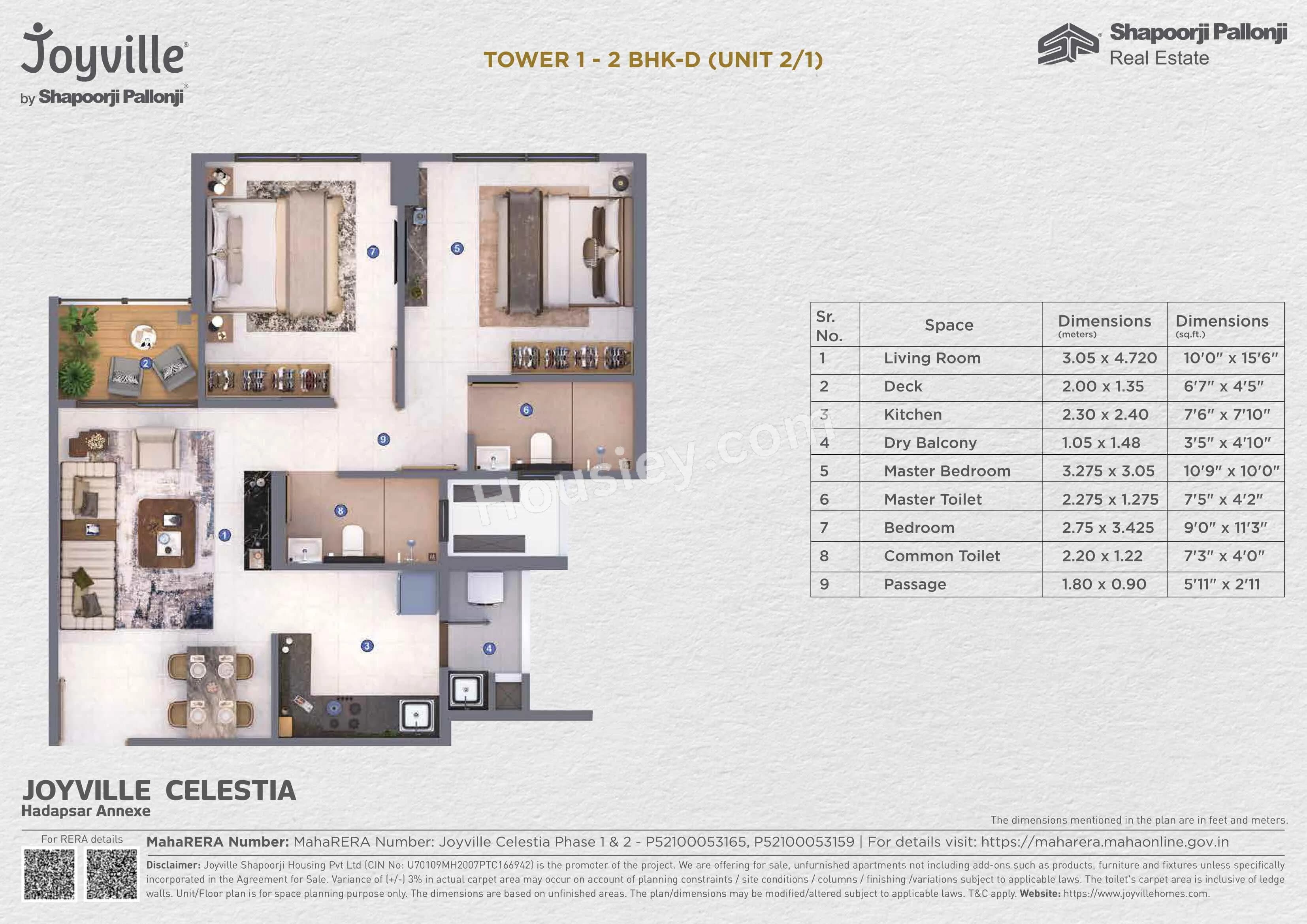 Unit plan - 589 sq.ft.
