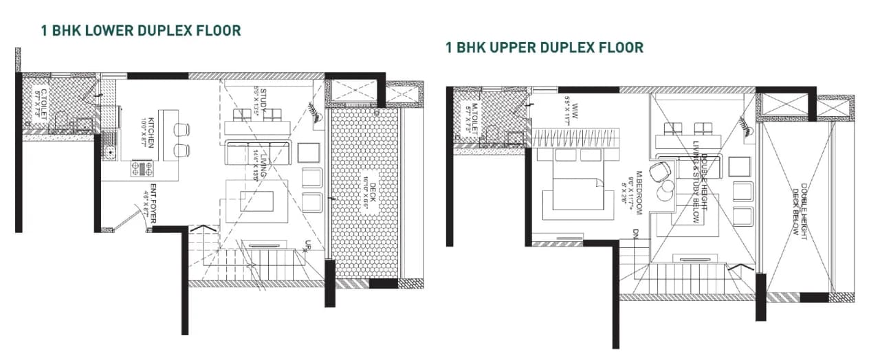 Unit plan - 738 sq.ft.