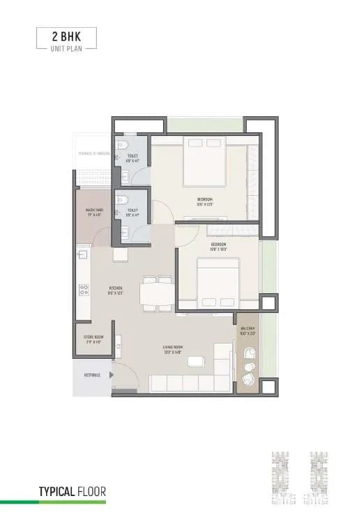 Unit plan - floor layout