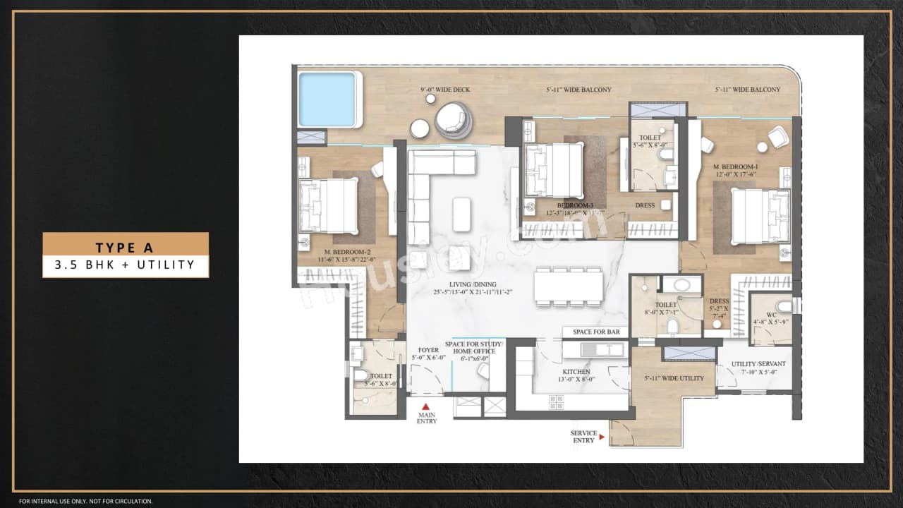 Unit plan - 2061 sq.ft.