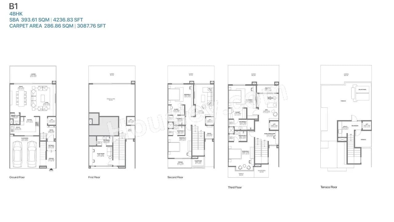 Unit plan - 3087 sq.ft.