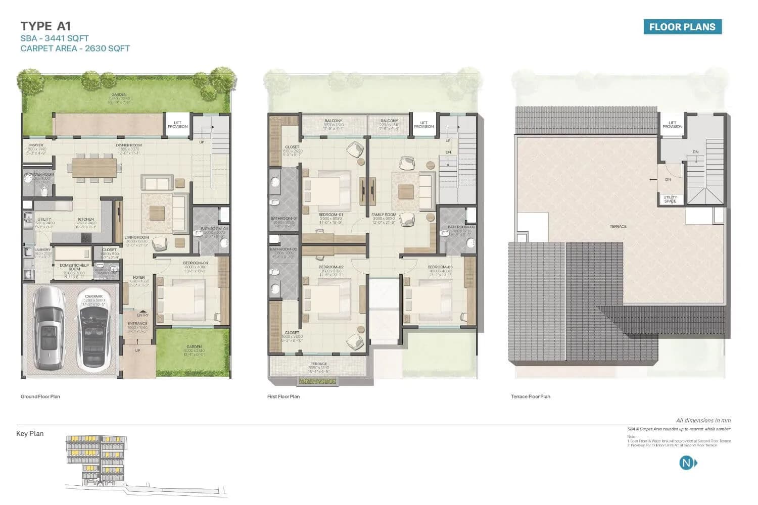 Unit plan - 2099 sq.ft.