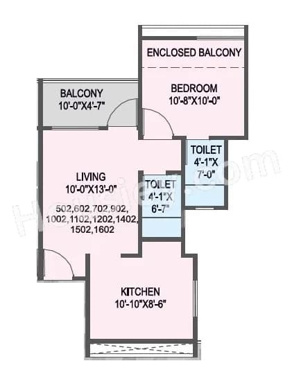 Unit plan - 486 sq.ft.