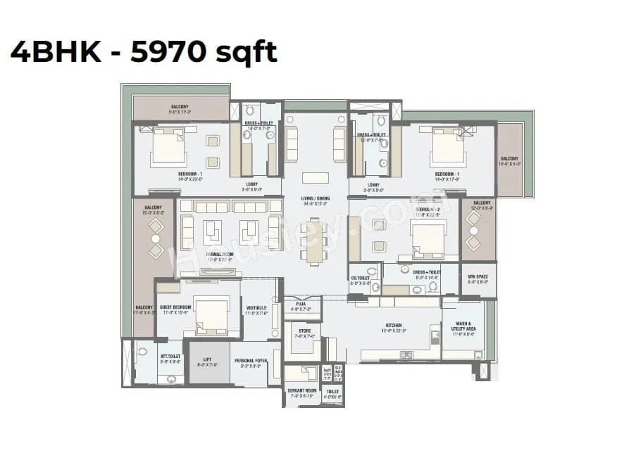 Unit plan - 3283 sq.ft.