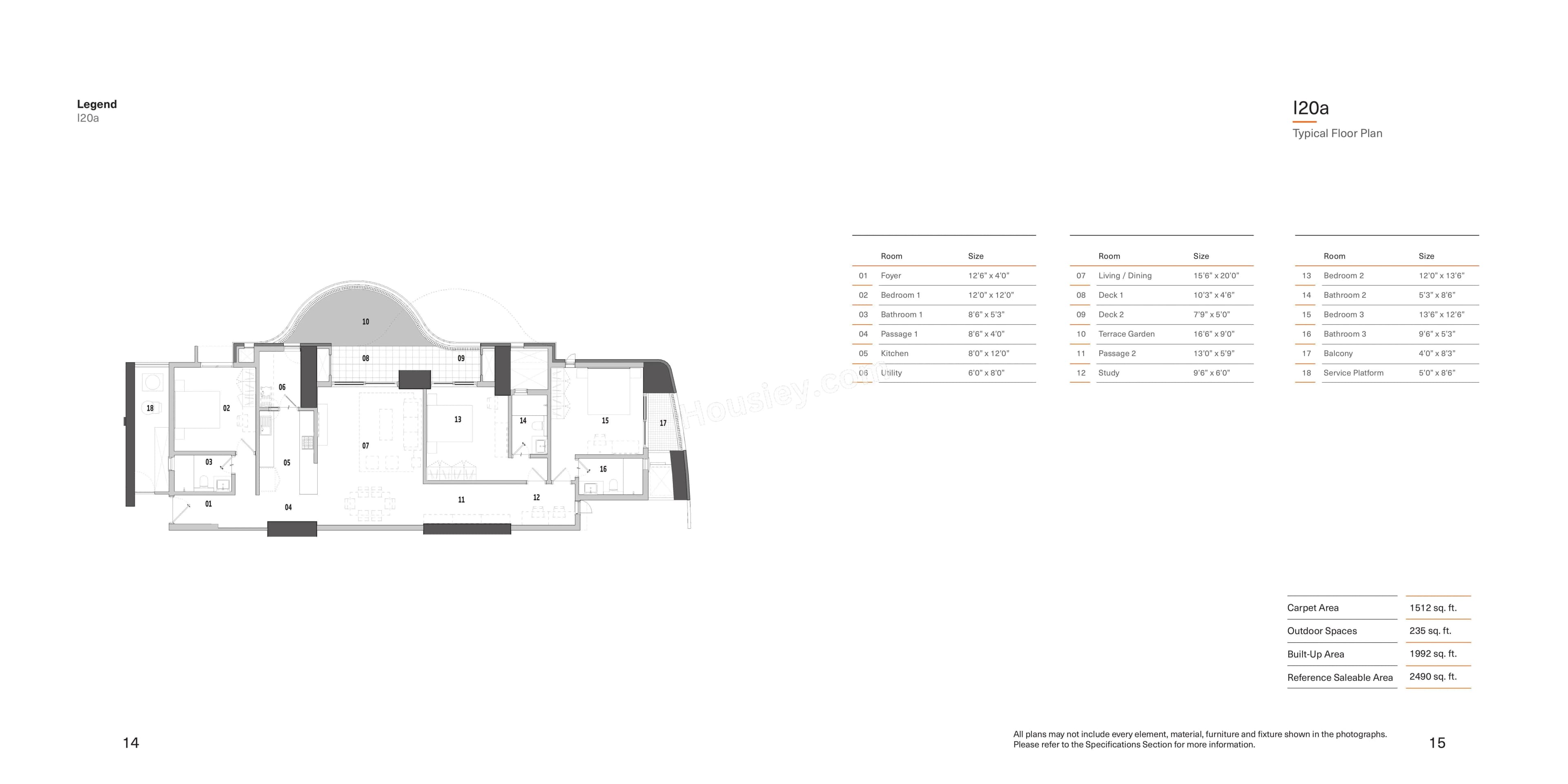 Unit plan - 1512 sq.ft.
