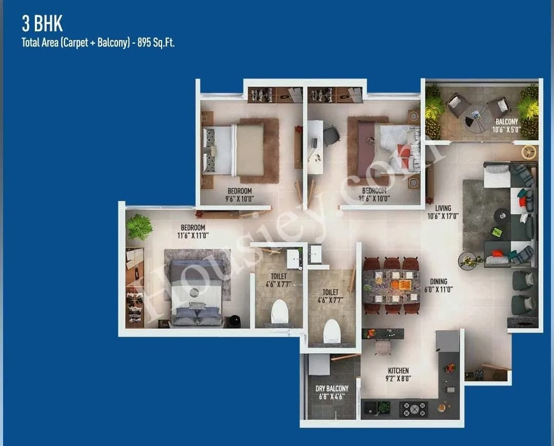 Unit plan - 776 sq.ft.