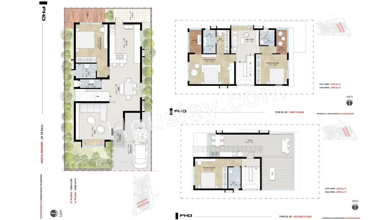 Unit plan - 1624 sq.ft.
