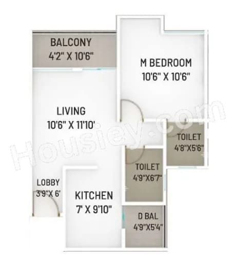 Unit plan - 511 sq.ft.