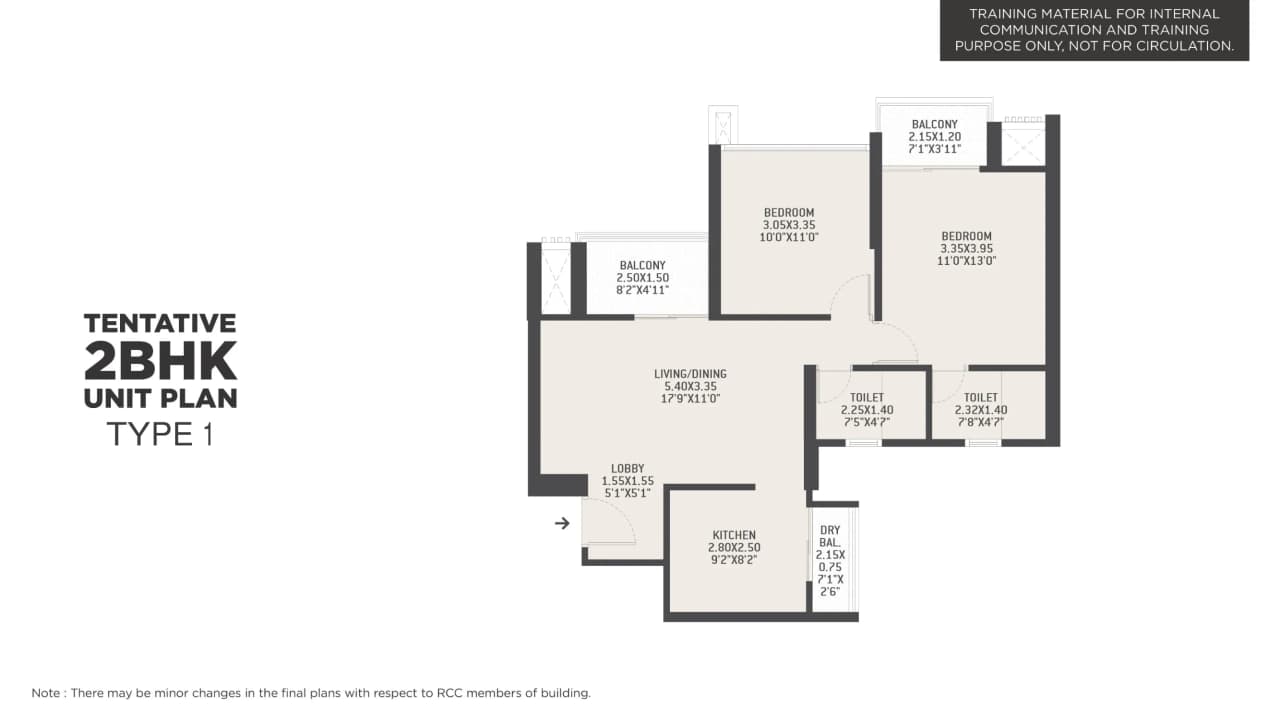 Unit plan - 762 sq.ft.