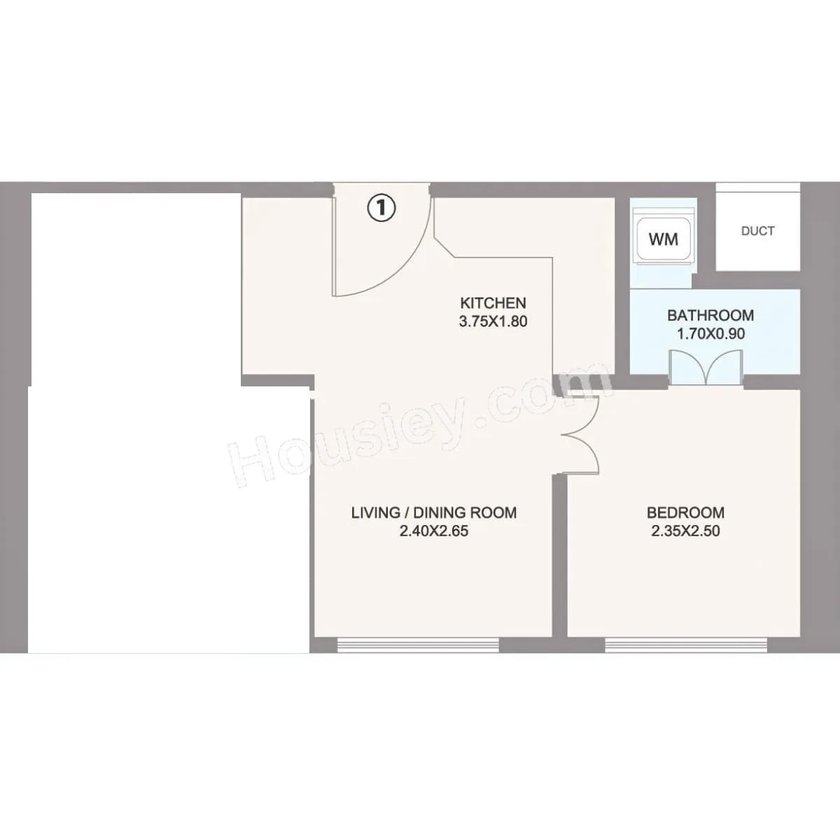 Unit plan - 331 sq.ft.