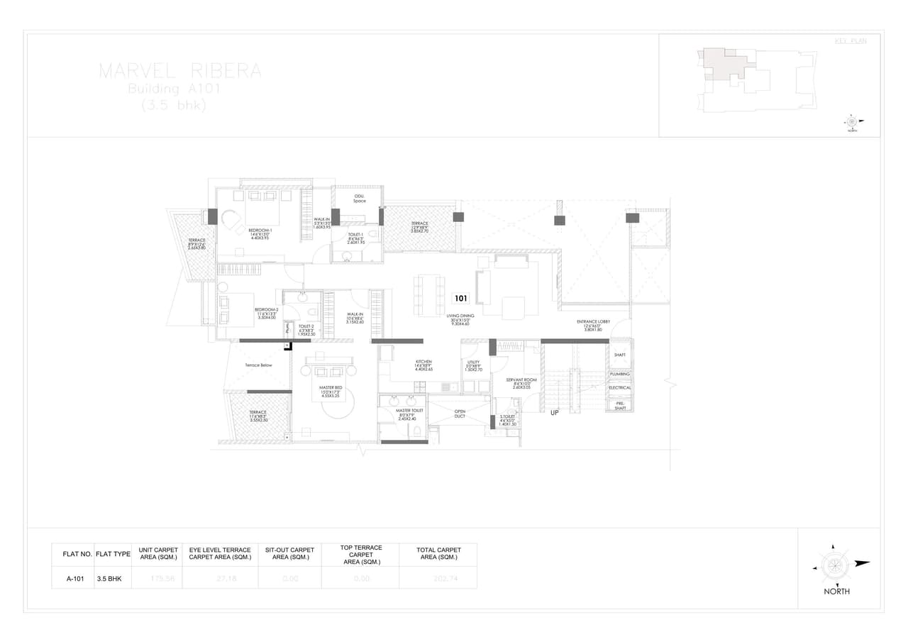 Unit plan - 1890 sq.ft.