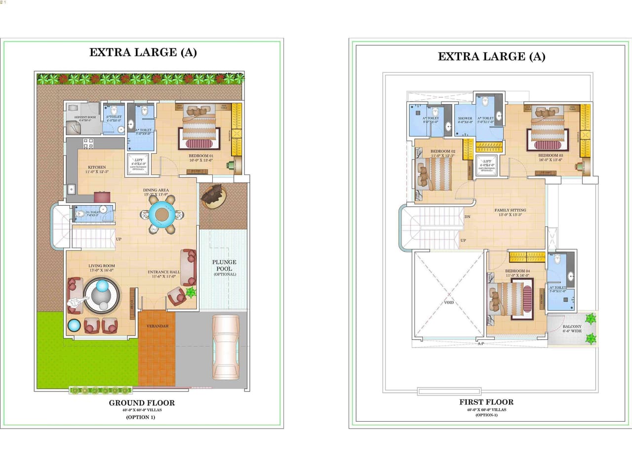 Unit plan - 2400 sq.ft.