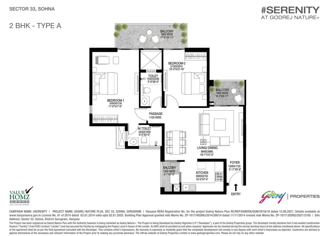 Unit plan - 824 sq.ft.