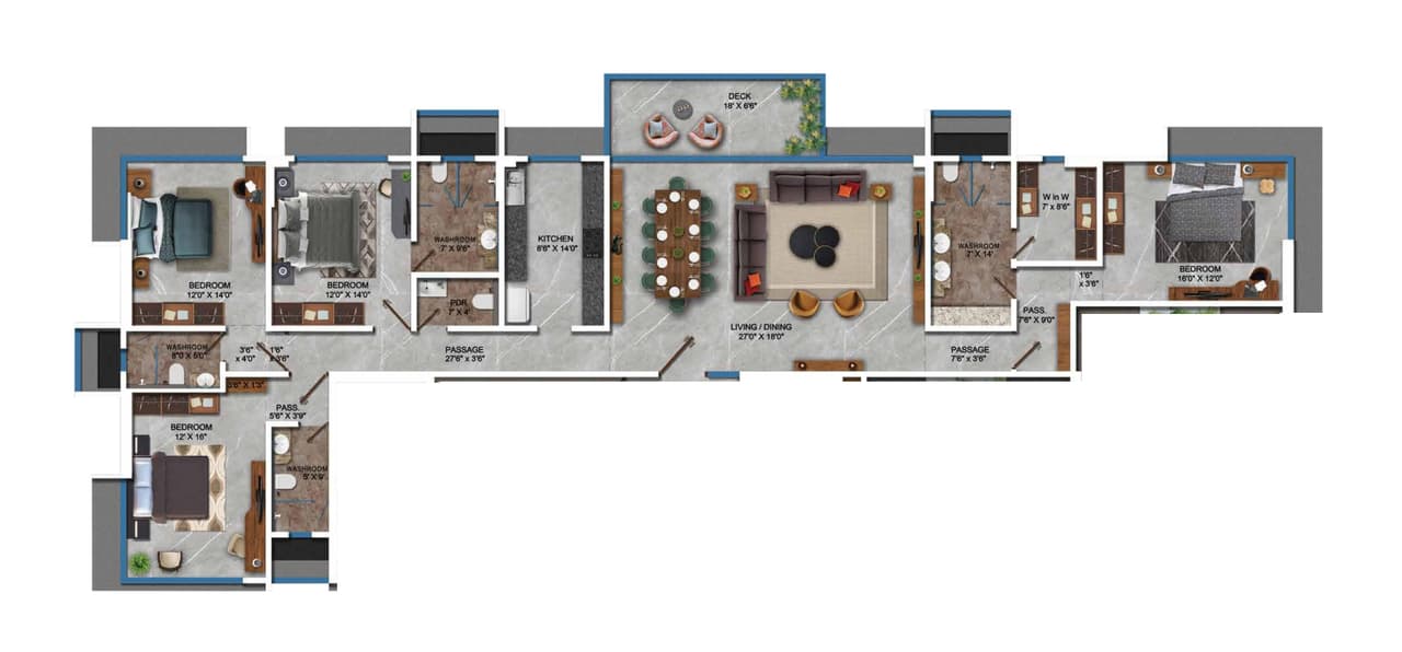 Unit plan - 2341 sq.ft.