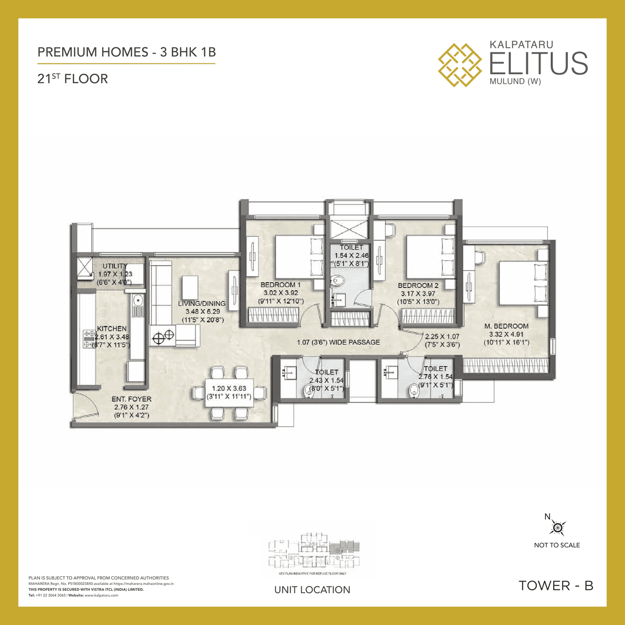 Unit plan - 1022 sq.ft.