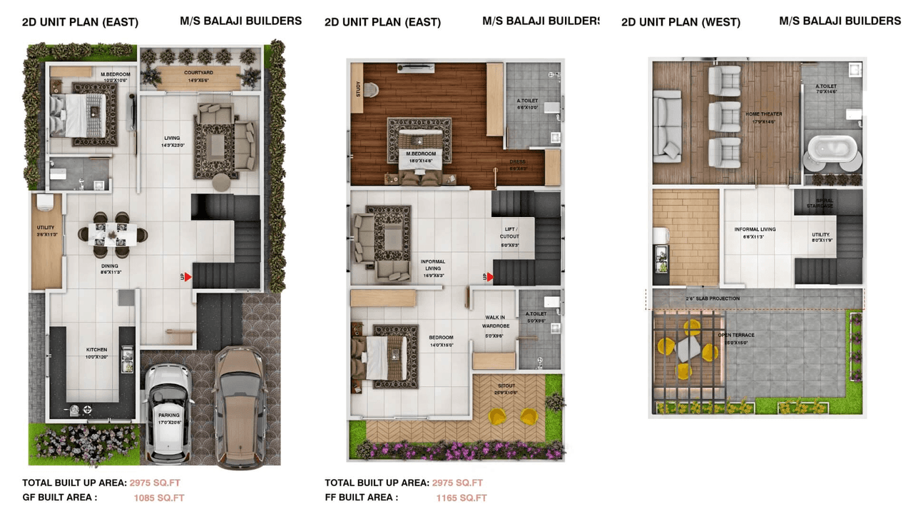 Unit plan - 1500 sq.ft.