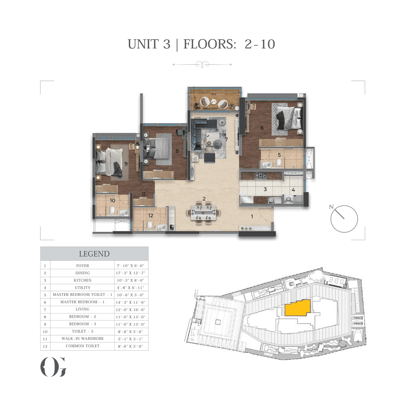 Unit plan - 1390 sq.ft.