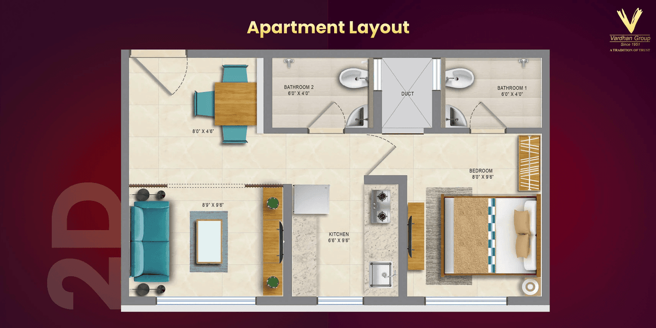 Unit plan - 320 sq.ft.