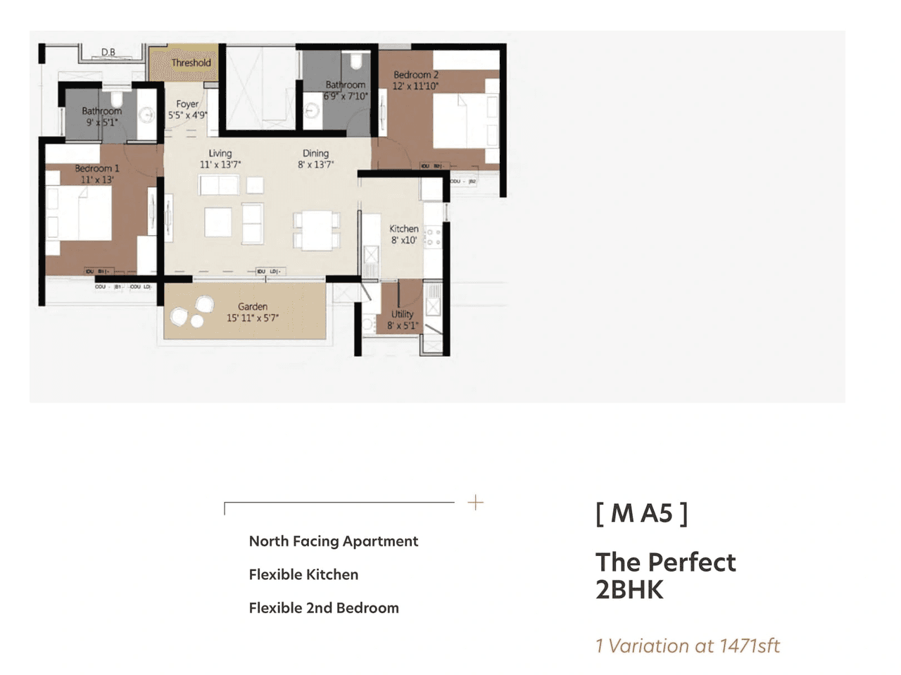 Unit plan - 1029 sq.ft.