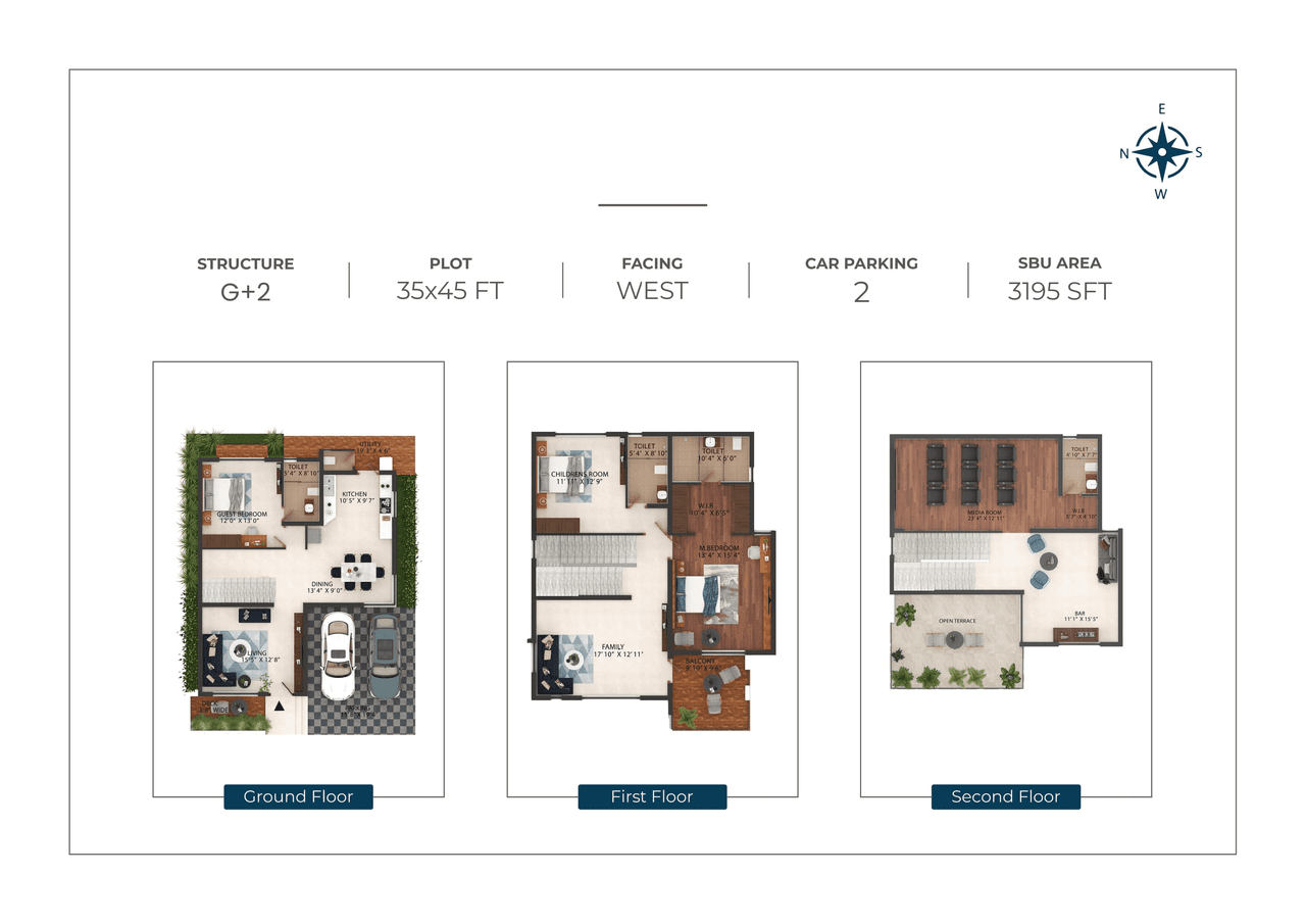 Unit plan - 1575 sq.ft.