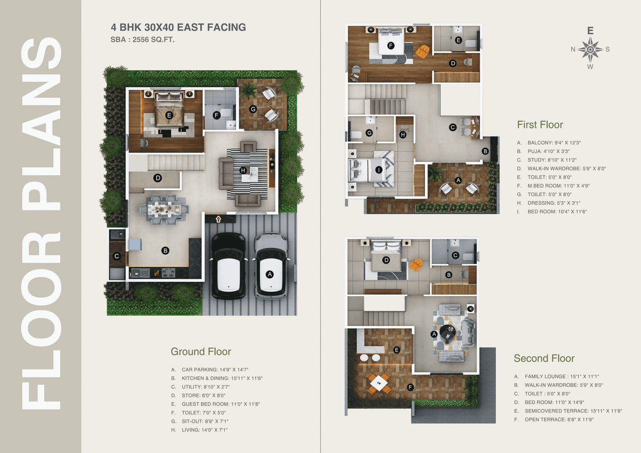 Unit plan - 1200 sq.ft.