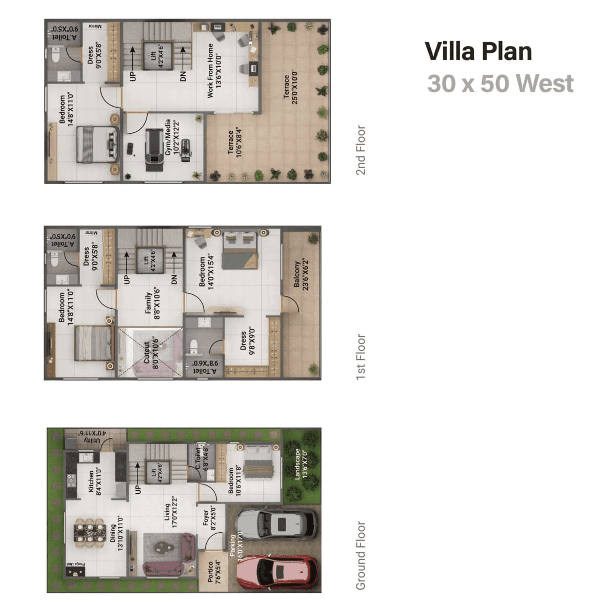 Unit plan - 1200 sq.ft.