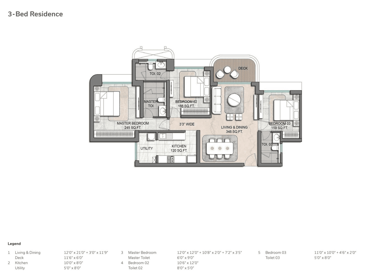 Unit plan - 1148 sq.ft.