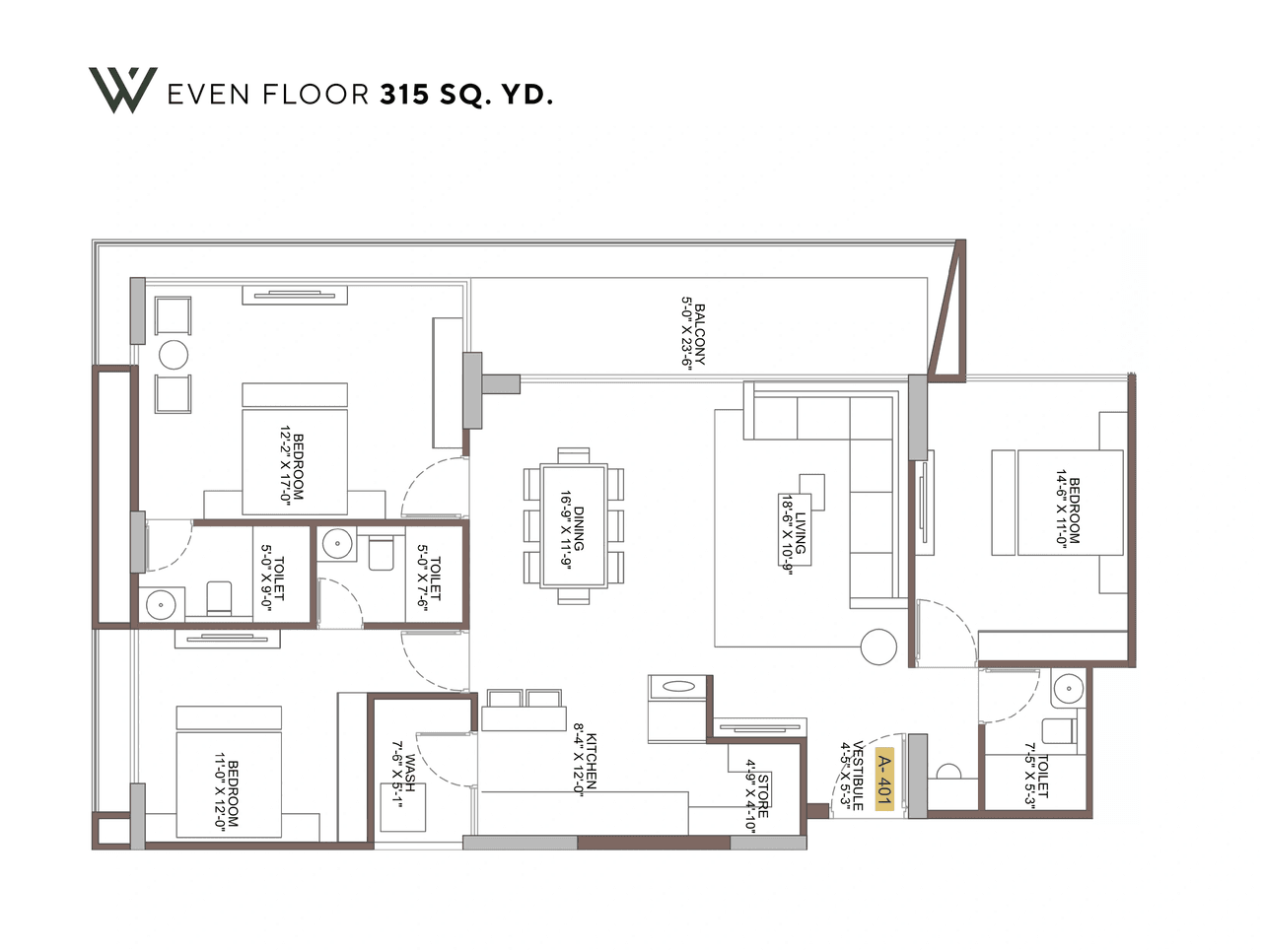Unit plan - 1474 sq.ft.