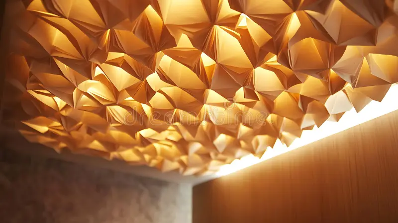 Abstract polygon ceiling layout