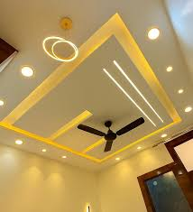 Double-layer ceiling with cove lighting