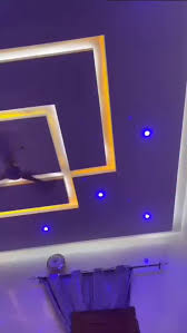 Double square intersecting ceiling pattern