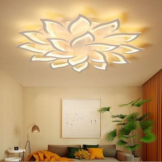 Lotus-inspired POP ceiling pattern