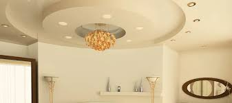 Minimal POP ceiling with chandelier provision