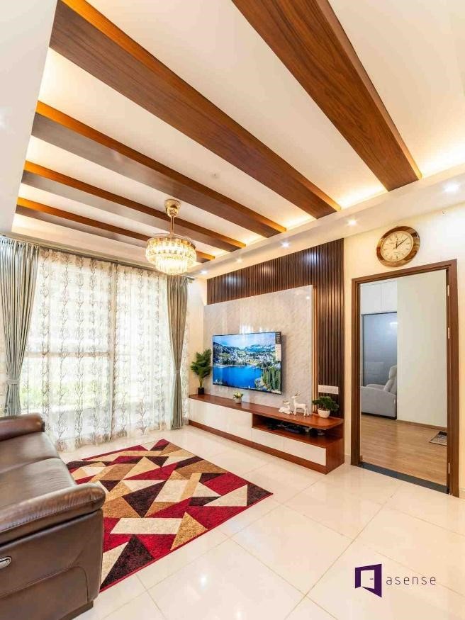 POP Ceiling Designs with Wood Combination (Luxury and Warm Interiors)
