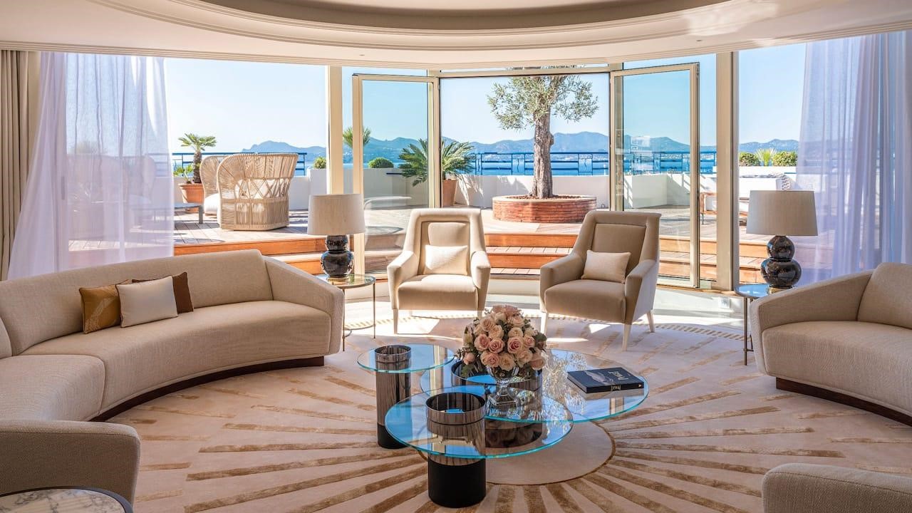 The Penthouse Suite at Hôtel Martinez, Cannes, France – $18,000 per night