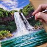 Waterfall Painting as per Vastu​ Shastra